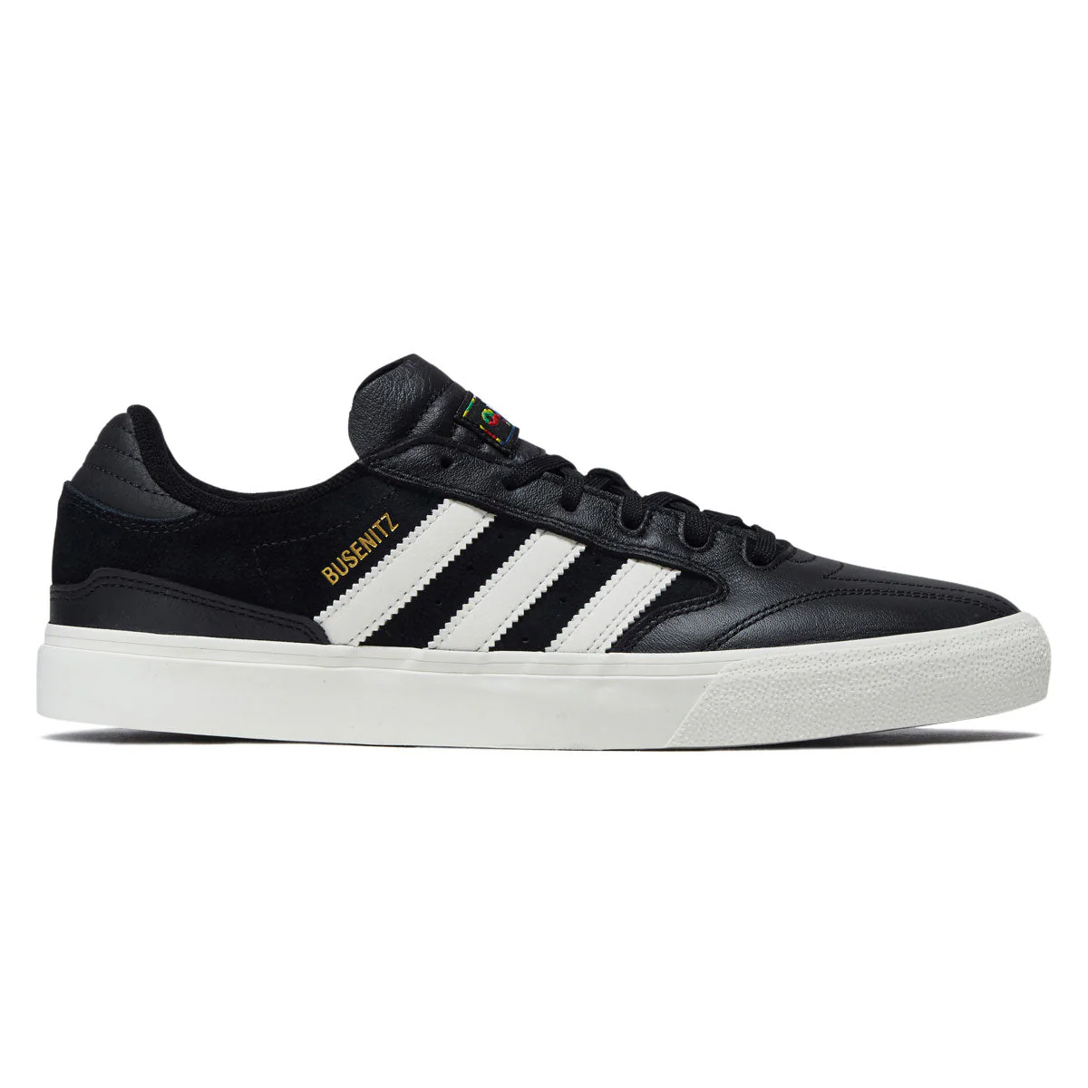 Adidas Busenitz Vulc II Shoes - Core Black/Chalk White/Gold Metallic