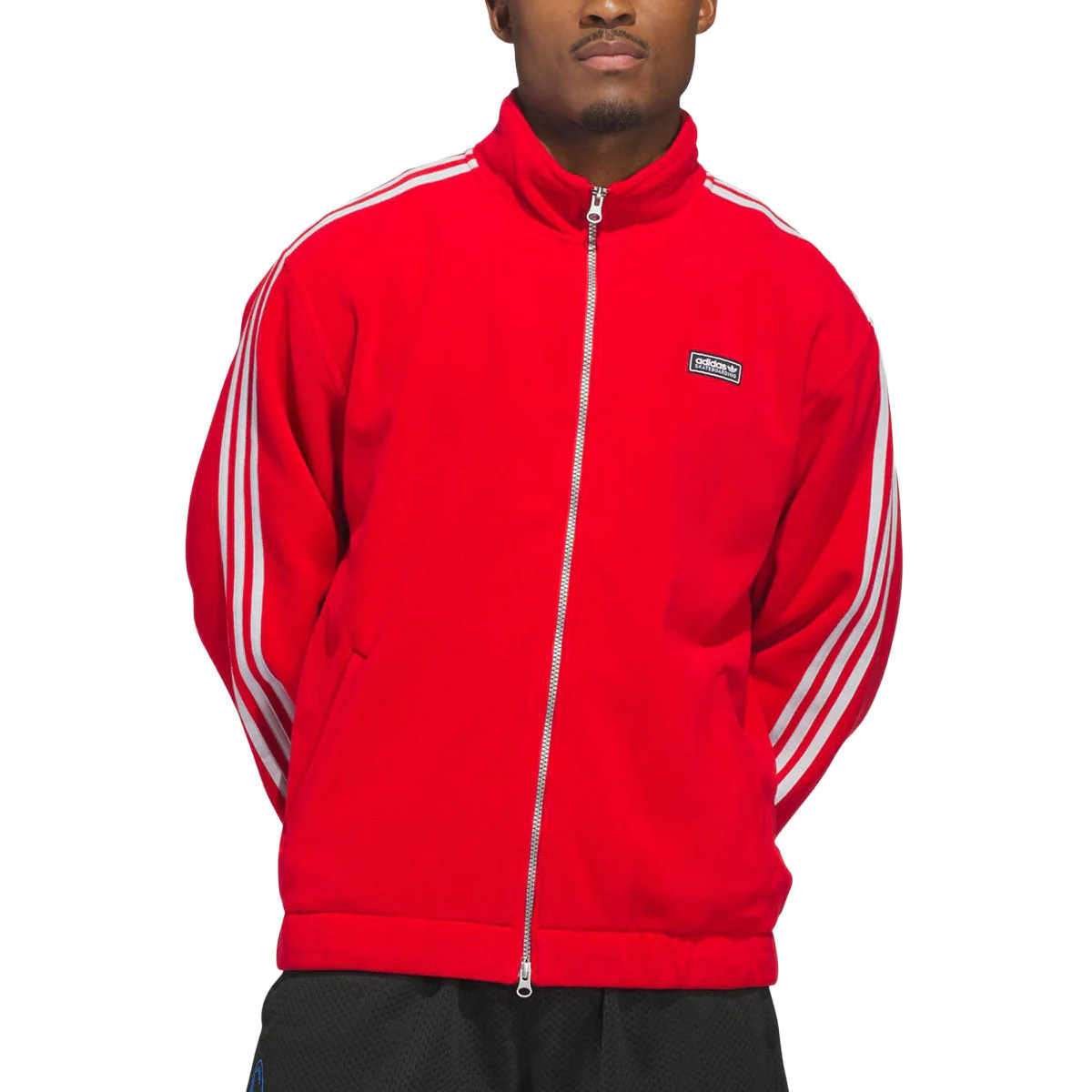 Adidas Kogan Track Jacket - Better Scarlet/Light Solid Grey