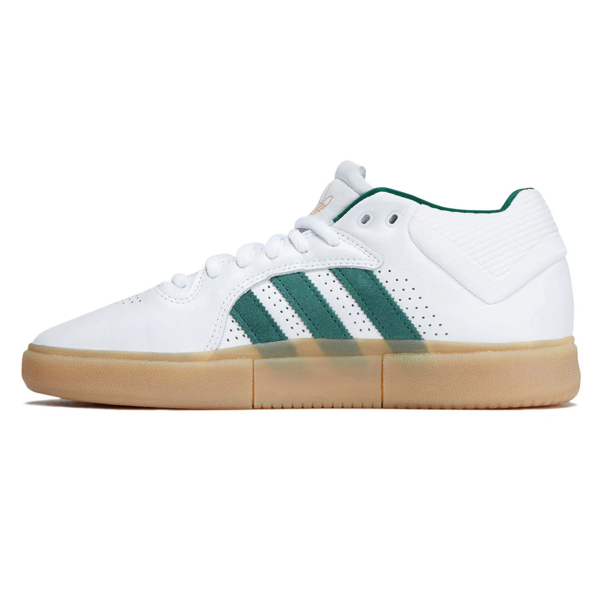 Adidas Tyshawn Shoes - Ftwr White/Collegiate Green/Gum - Image 2