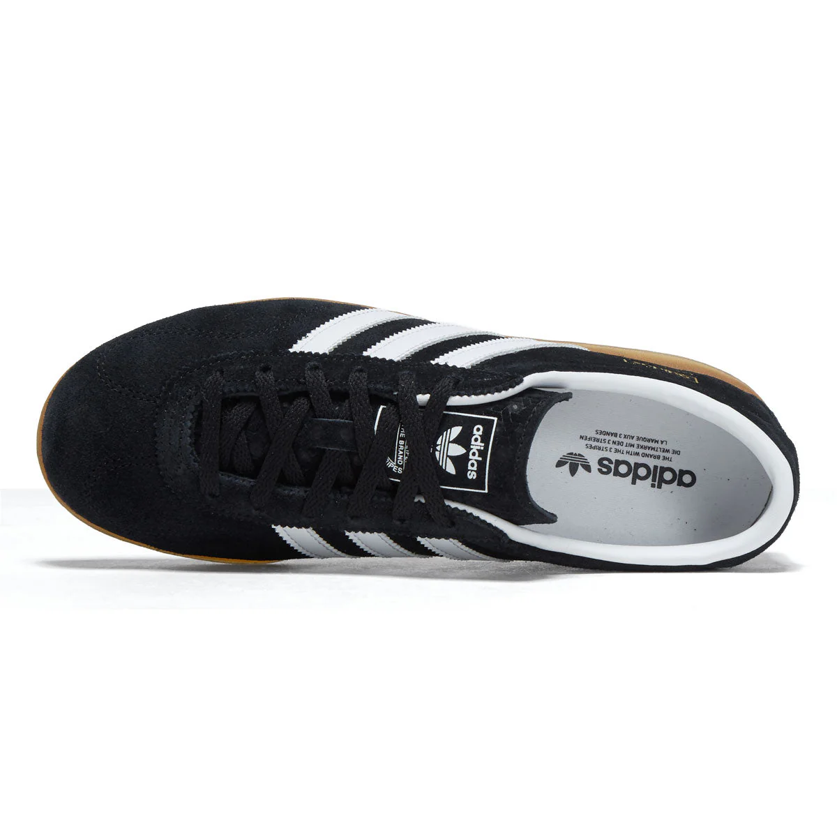 Adidas Womens Gazelle Lo Pro Shoes - Core Black/Ftwr White/Gum - Image 3