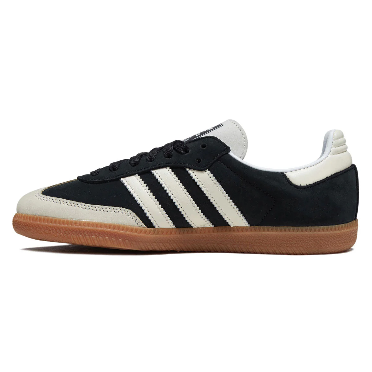 Adidas Womens Samba OG Shoes - Core Black/Wonder White/Silver Metallic - Image 2