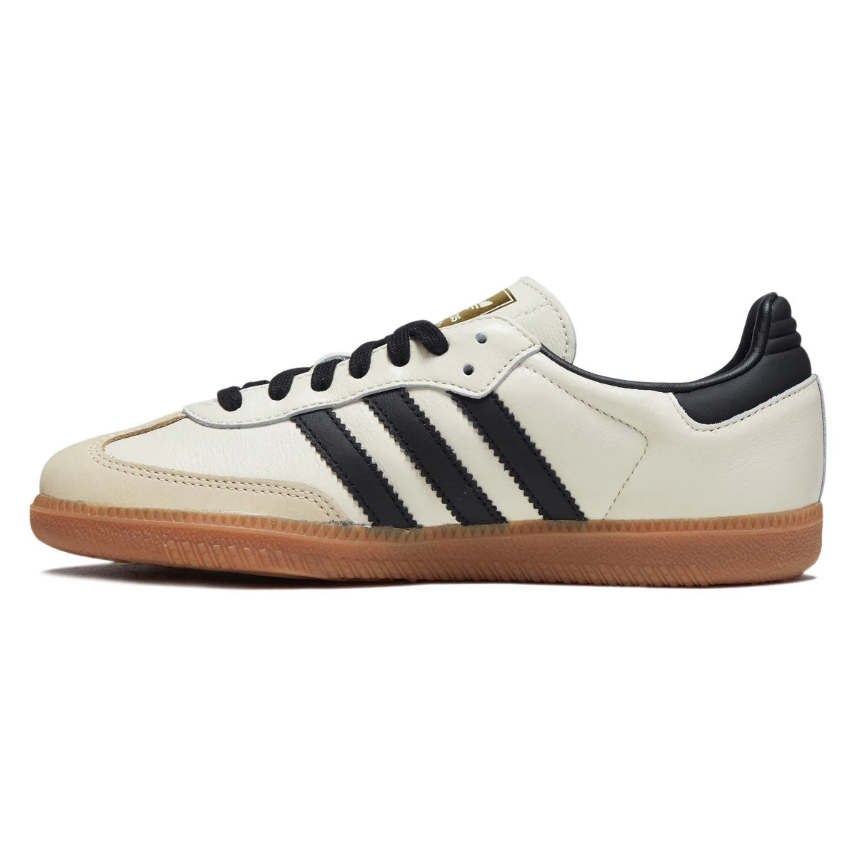 Adidas Womens Samba OG Shoes - Cream White/Core Black/Sand Strata - Image 2
