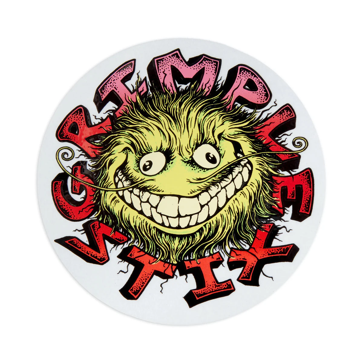 Anti-Hero Grimple Stix Round MD Sticker - Yellow