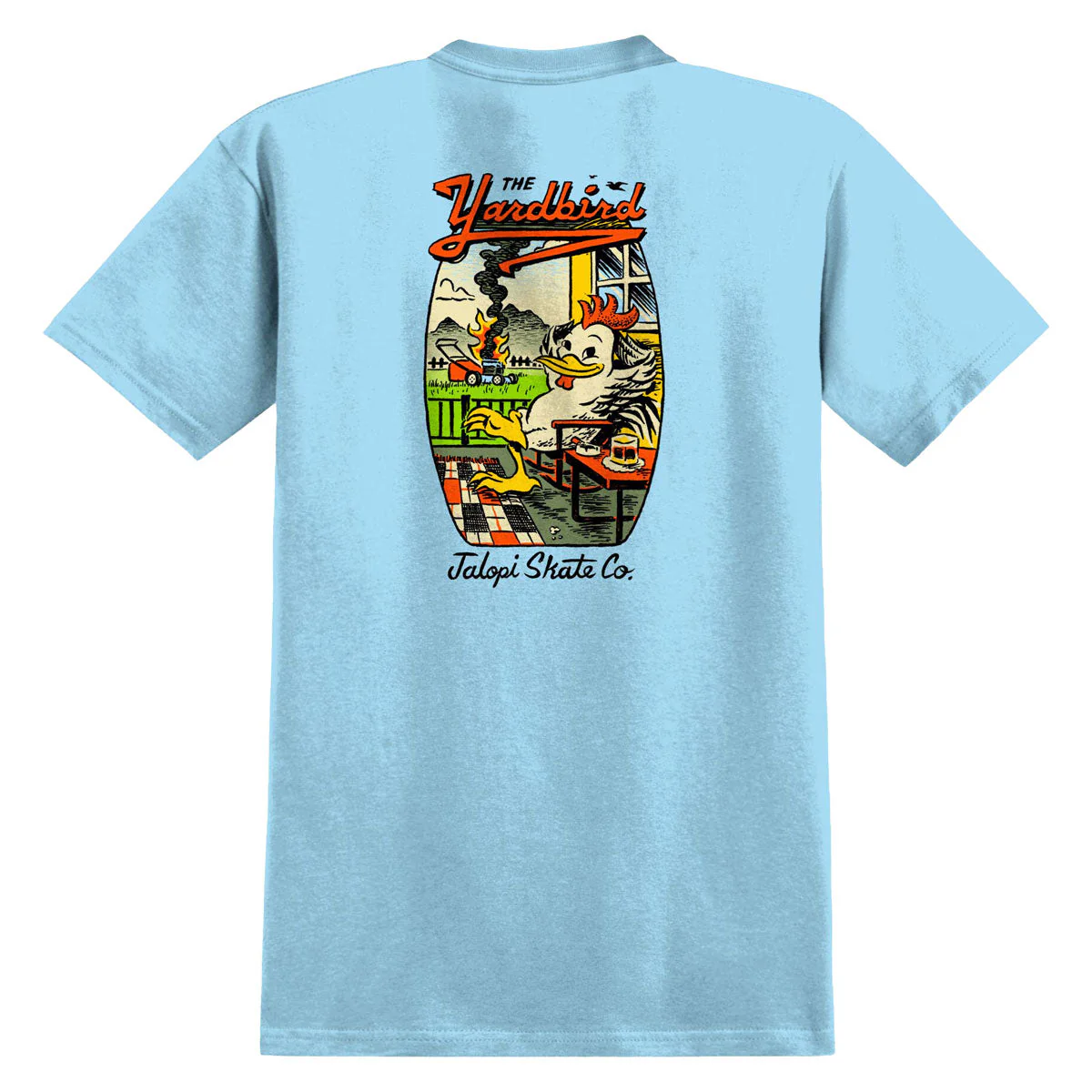 Anti-Hero Jalopi Yardbird T-Shirt - Heather Light Blue