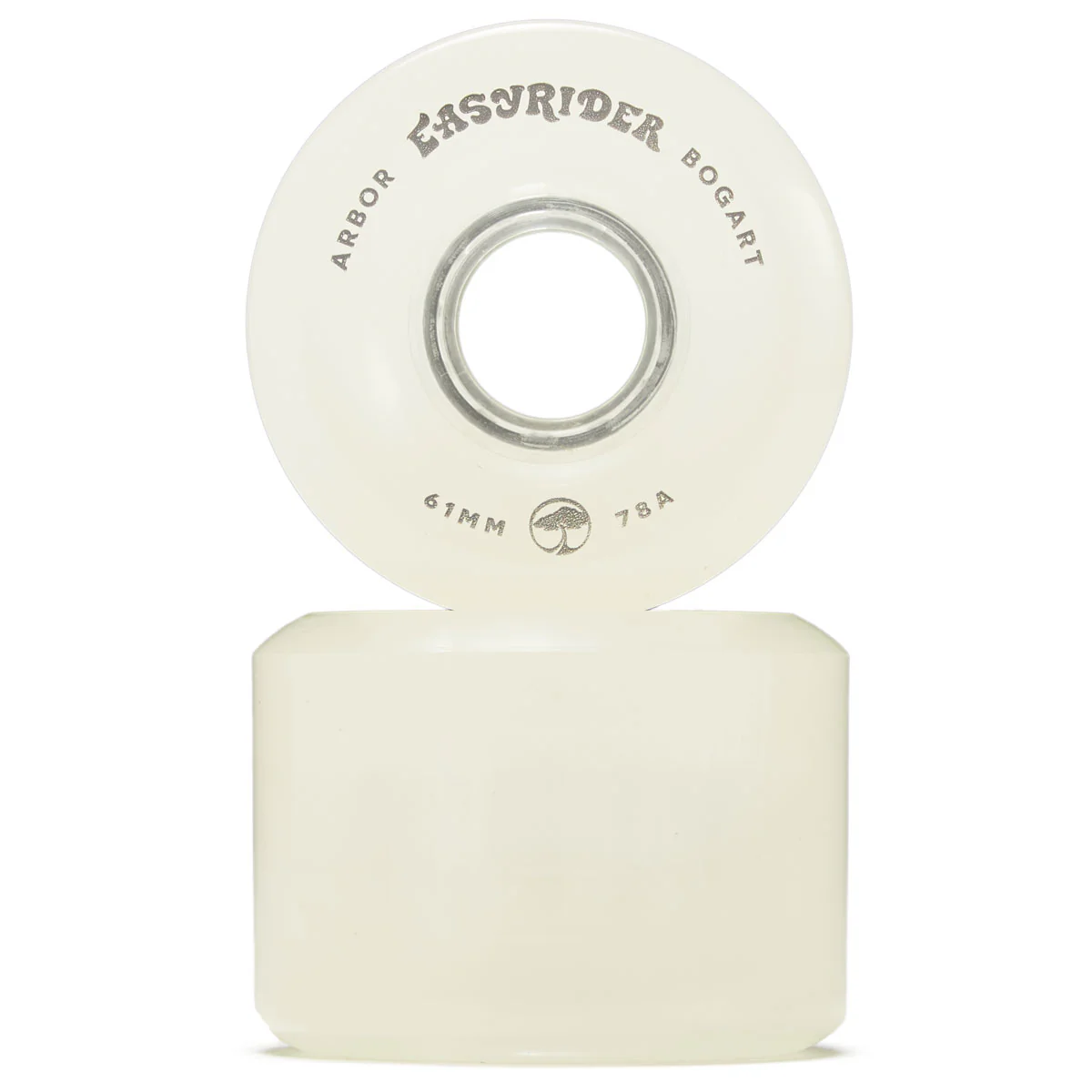 Arbor Bogart 78a Longboard Wheels - Ghost White - 61mm - Image 2