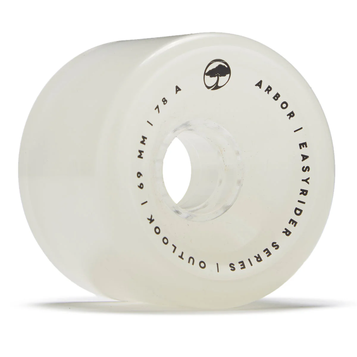 Arbor Outlook 78a Longboard Wheels - Ghost White - 69mm