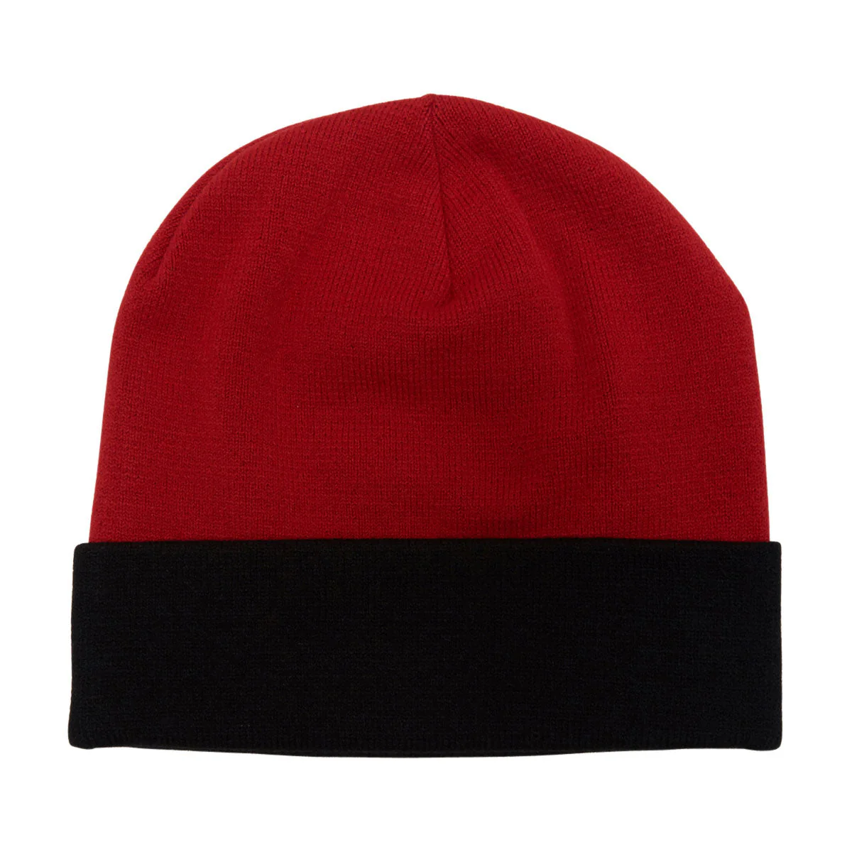 Ben Davis Knit Logo Beanie - Black/Red - Image 2