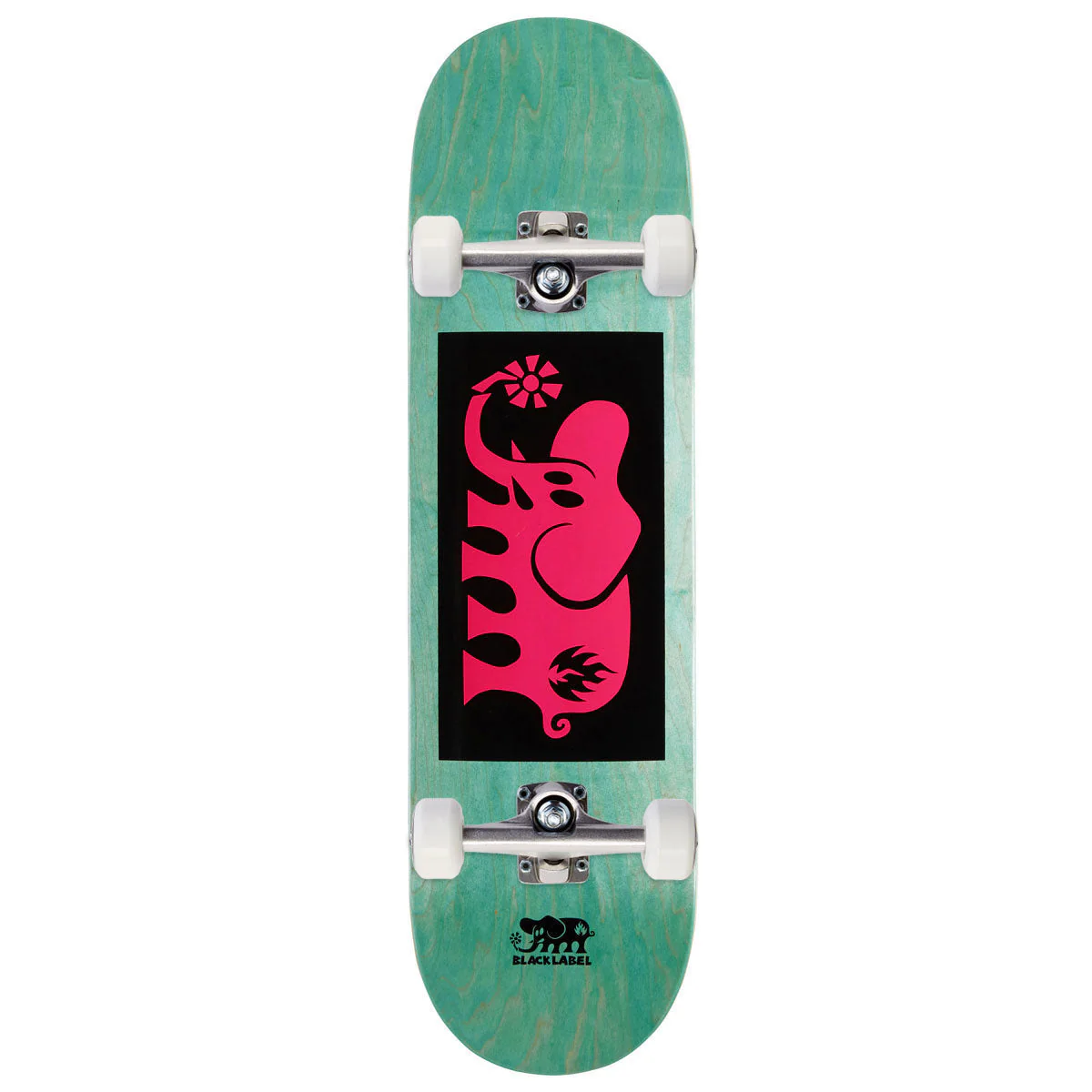Black Label Elephant Block Skateboard Complete - Pink - 8.50"