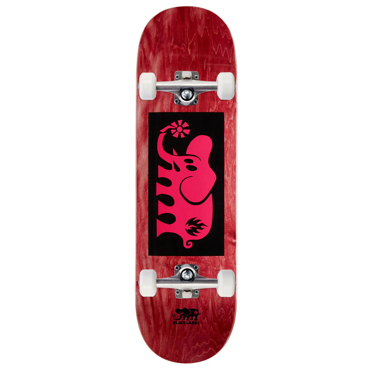 Black Label Elephant Block Skateboard Complete - Pink - 9.00"