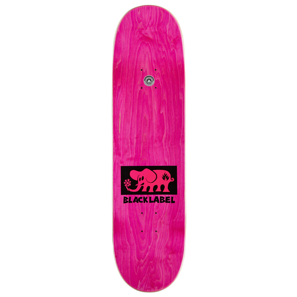 Black Label Elephant Block Skateboard Deck - Pink - 8.50" - Image 2