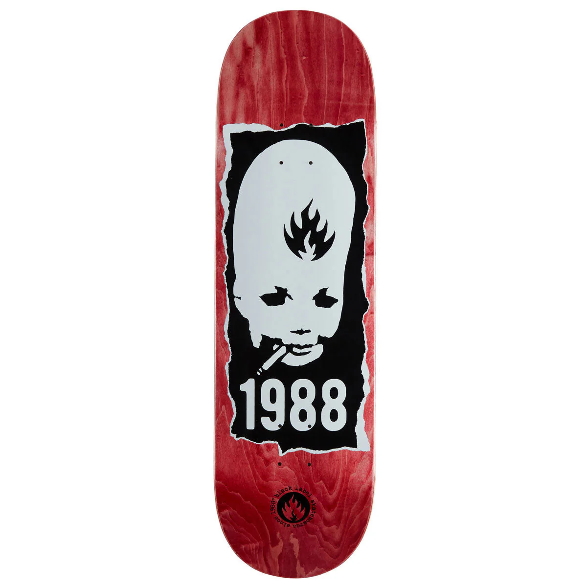 Black Label Thumbhead Torn Skateboard Deck - 9.00"