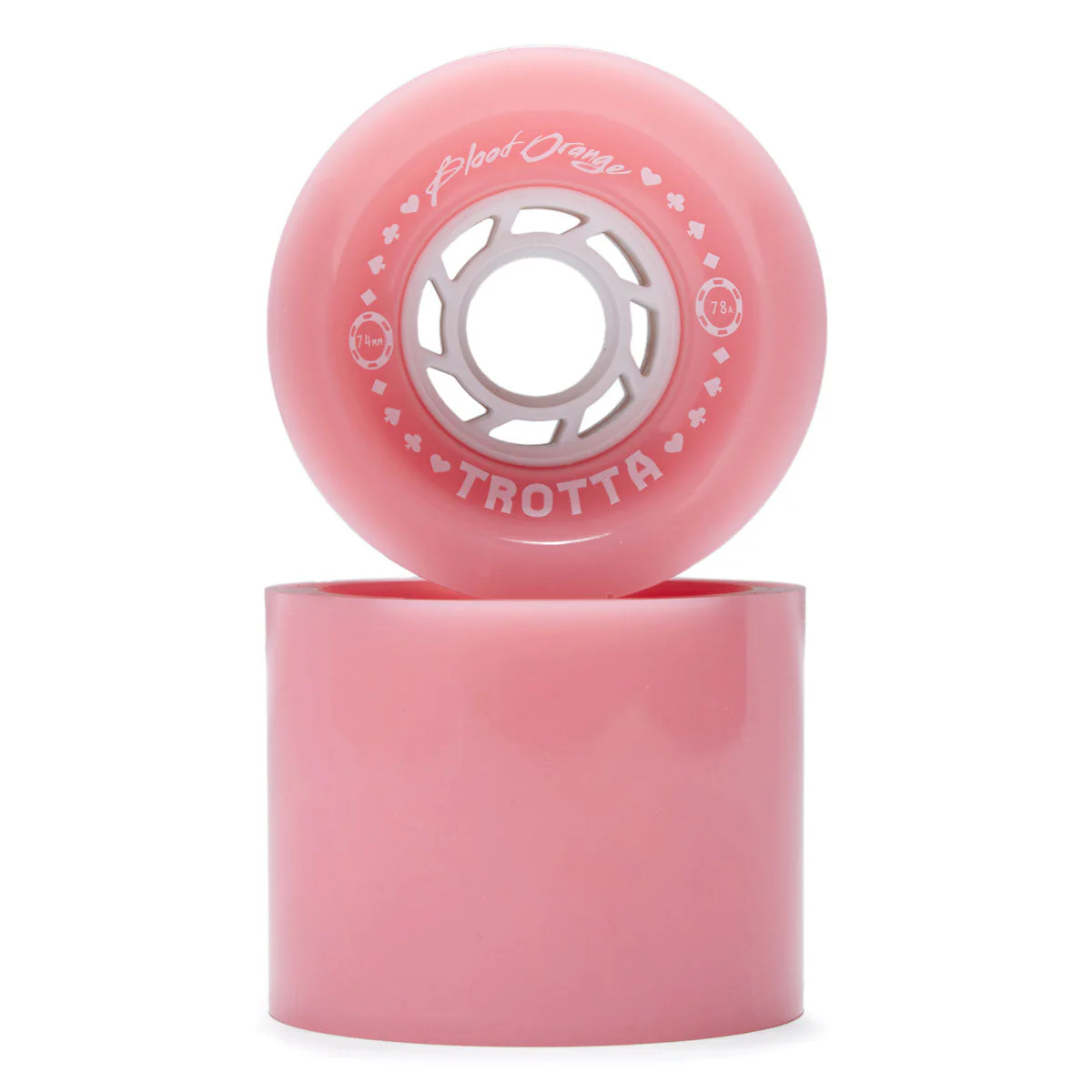 Blood Orange Cole Trotta Series 78a Longboard Wheels - Peach - 74mm - Image 2