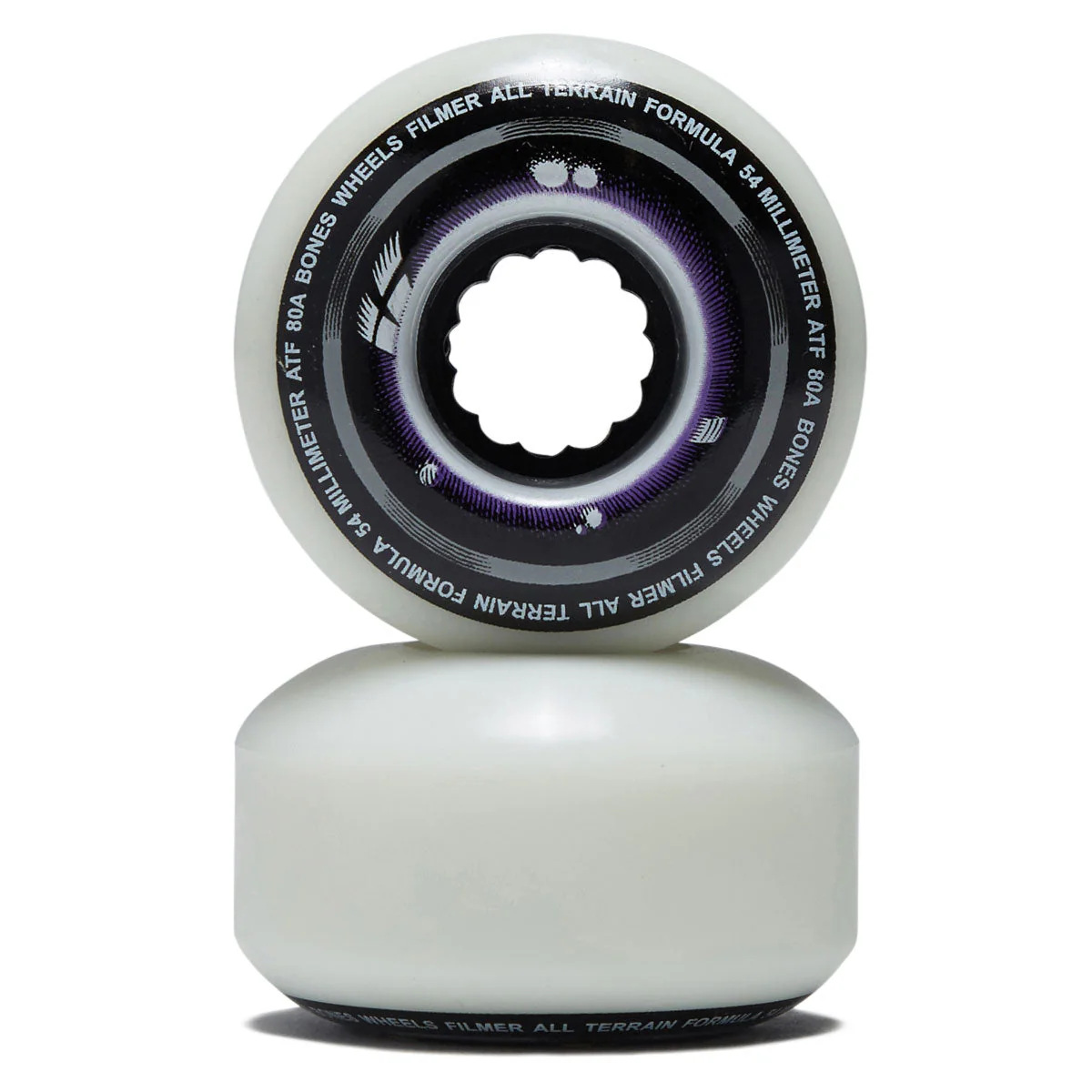 Bones ATF Filmers 80a Skateboard Wheels - 54mm - Image 2