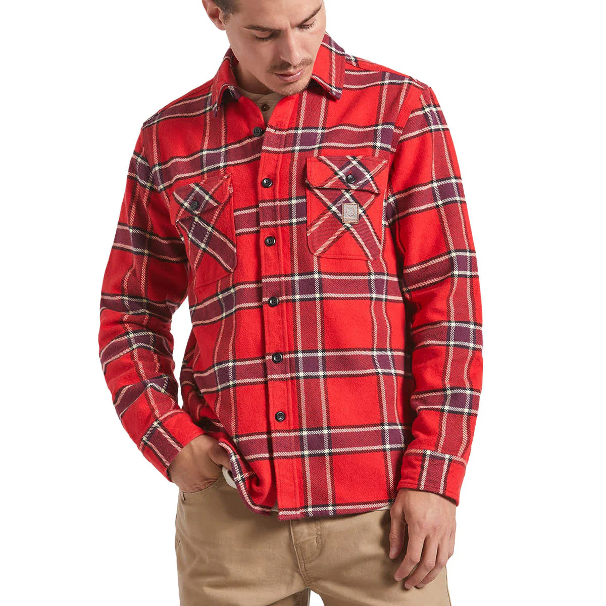 Brixton Bowery Heavyweight Flannel Shirt - Adrenaline Rush