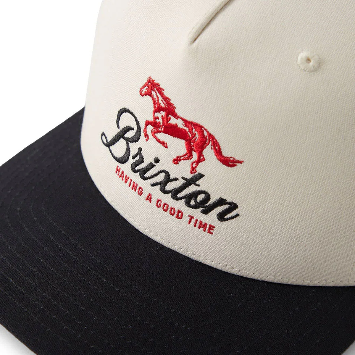 Brixton Good Times C Mp Snapback Hat - Black/Whitecap - Image 3
