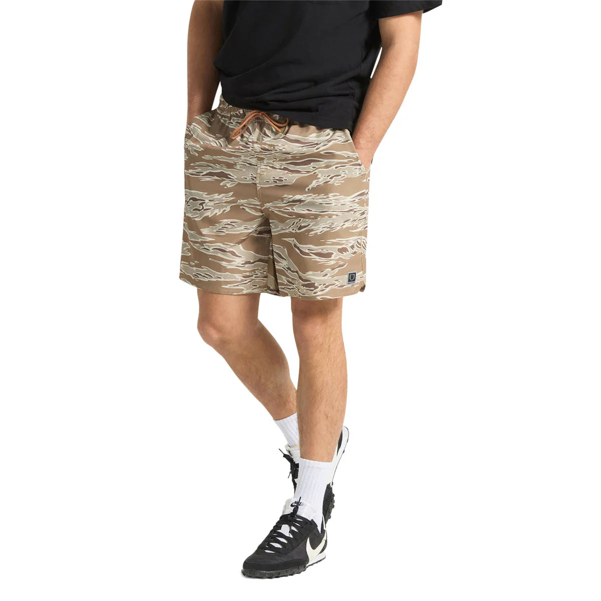 Brixton Journey Active Shorts - Desert Tiger Camo - Image 3