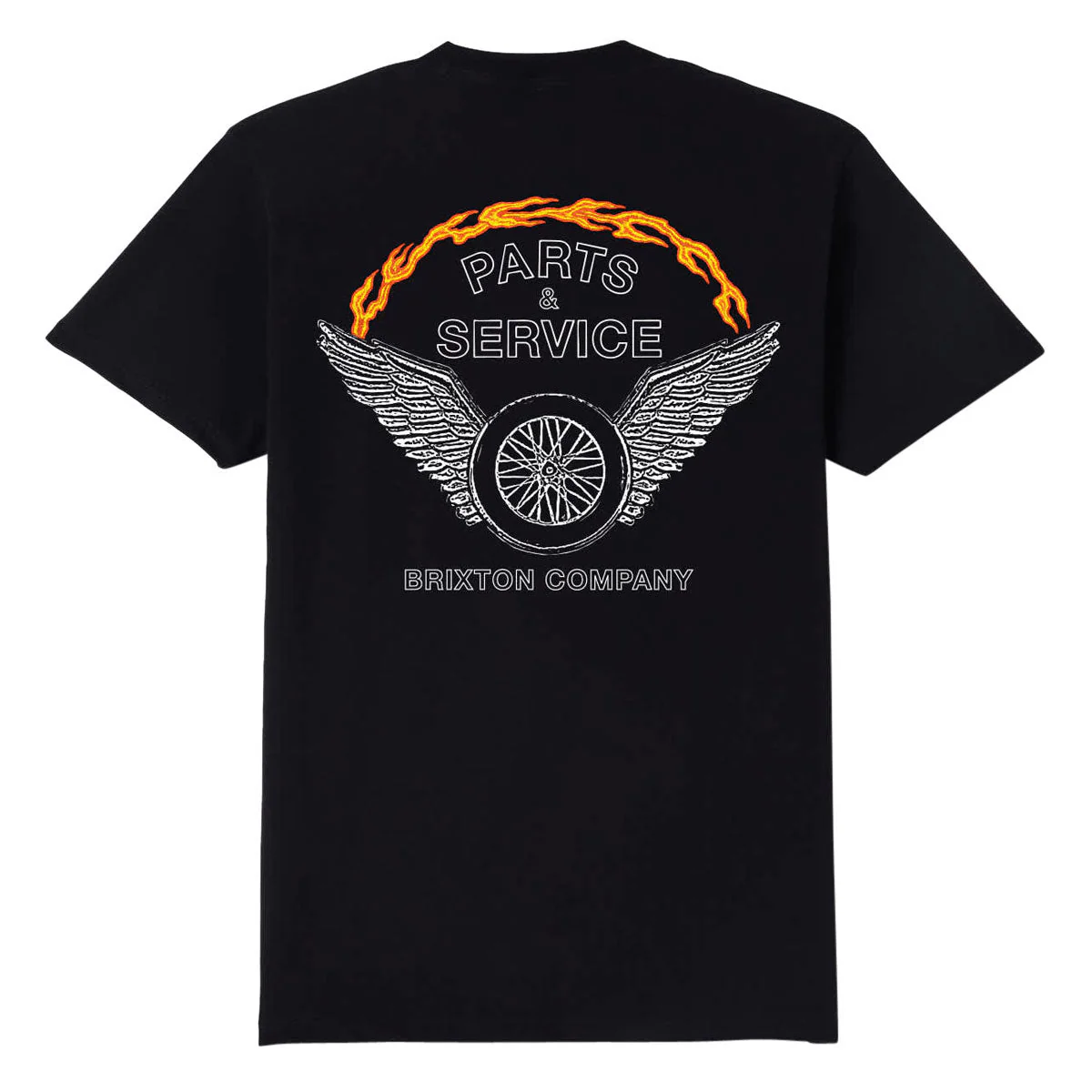 Brixton Leeway T-Shirt - Black Worn Wash