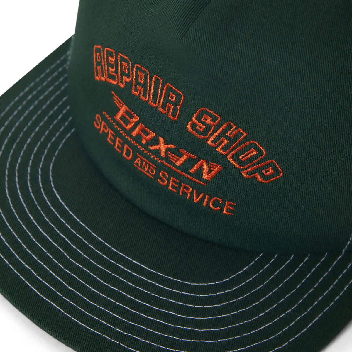 Brixton Repair Shop HP Snapback Hat - Primal Green - Image 3