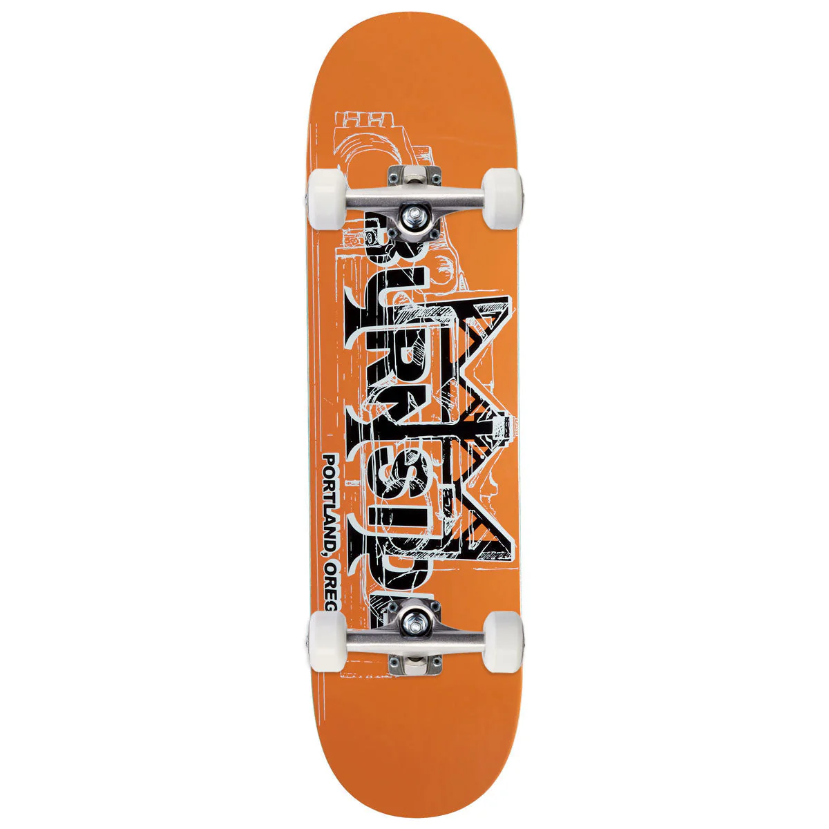 Burnside Bridge Skateboard Complete - Orange - 8.50"
