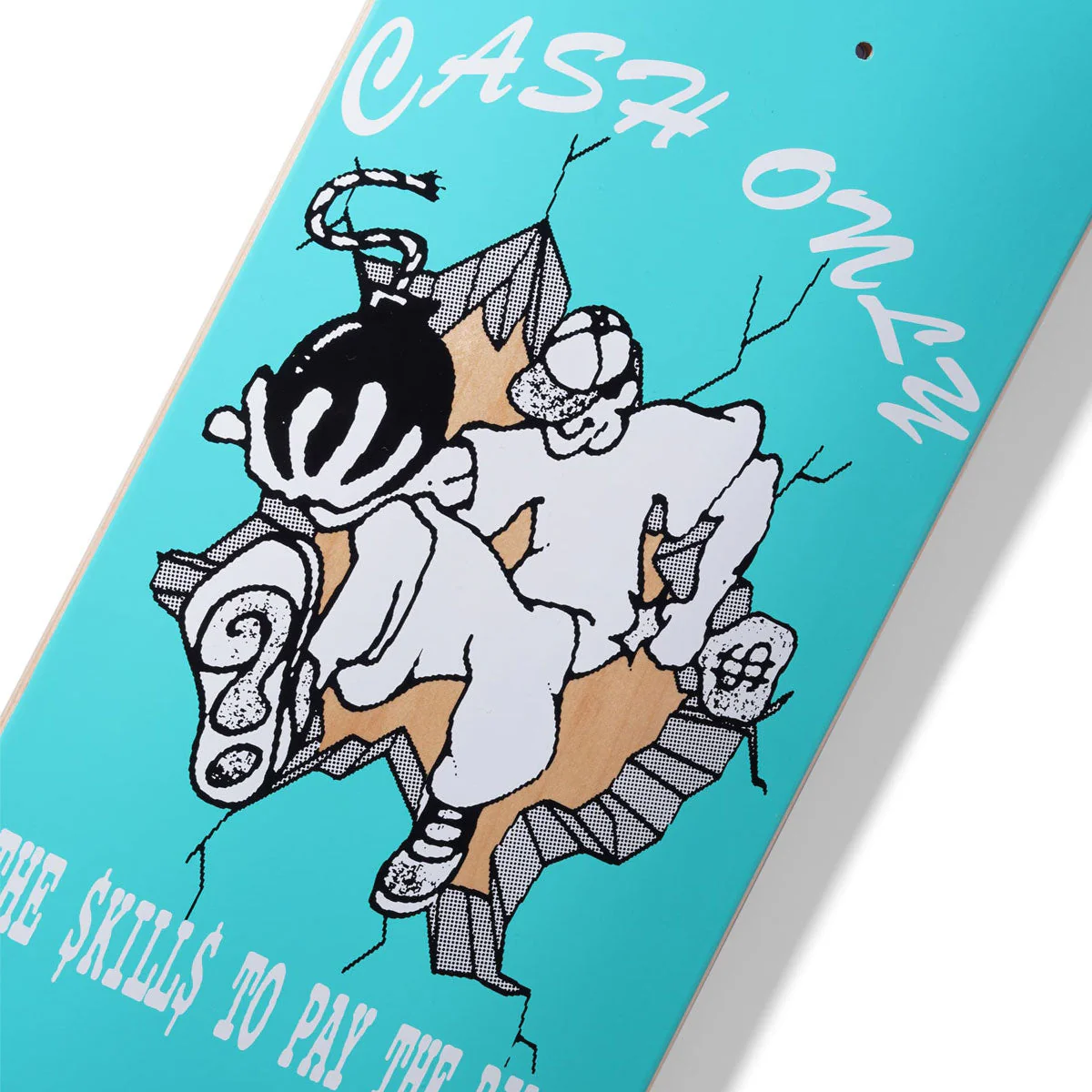 Cash Only Skills Skateboard Deck - 8.25" - Image 2