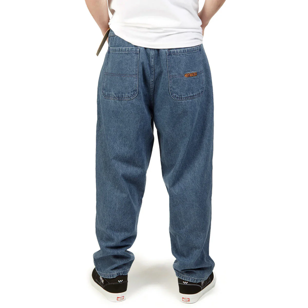 CCS Baggy Taper Denim Jeans - Medium Wash - Image 4