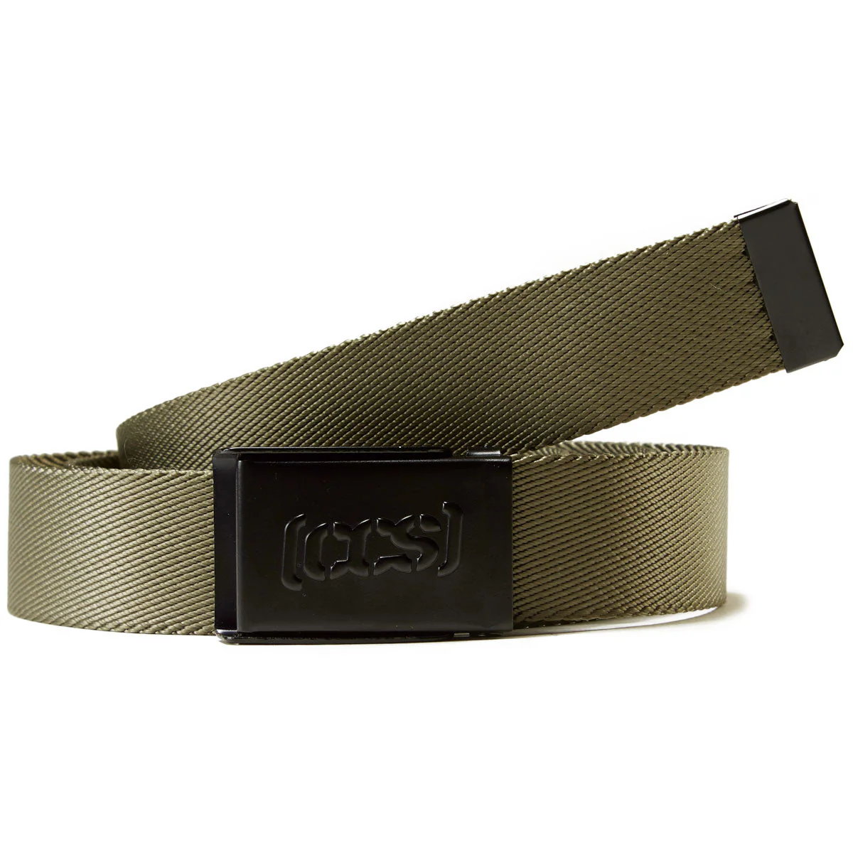 CCS Black Logo Buckle Belt - Olive - Image 2