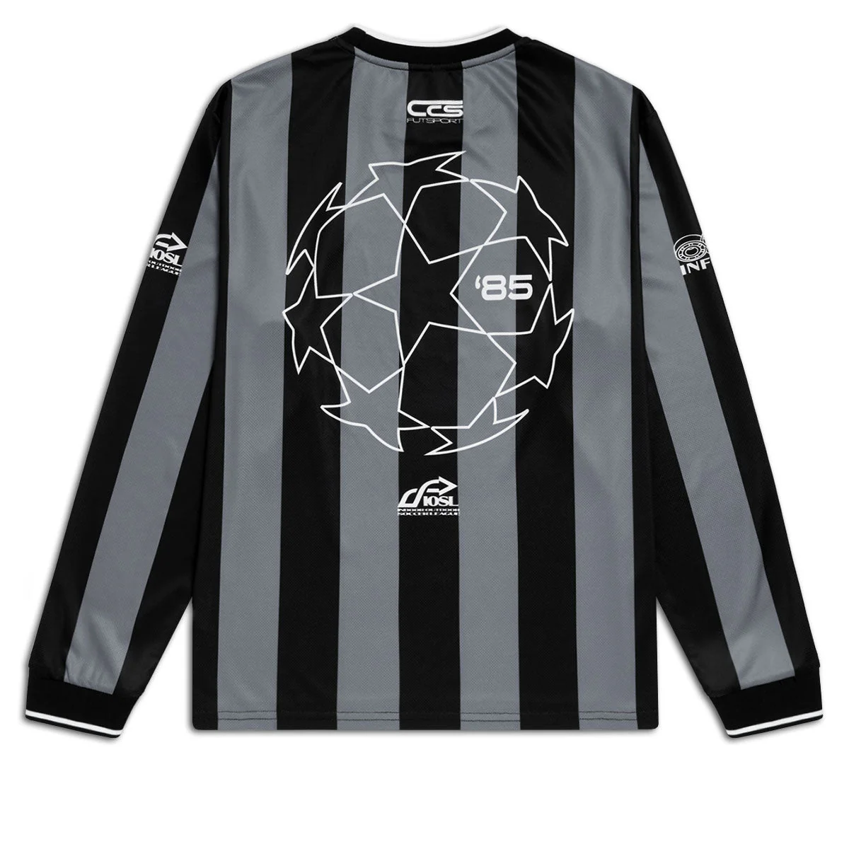 CCS Retro '85 Long Sleeve Soccer Jersey - Black Stripe - Image 2
