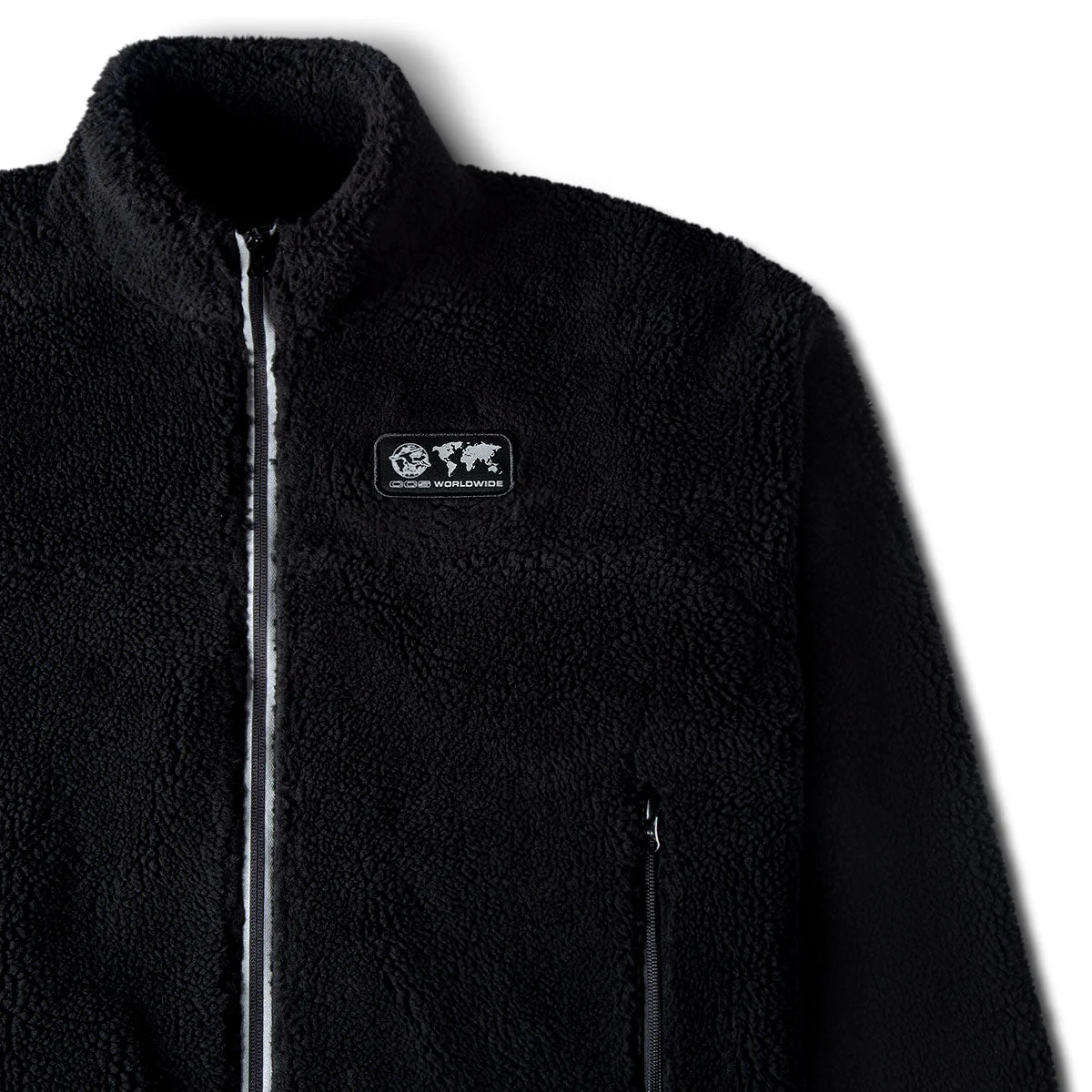 CCS Worldwide Sherpa Fleece Jacket - Black - Image 5