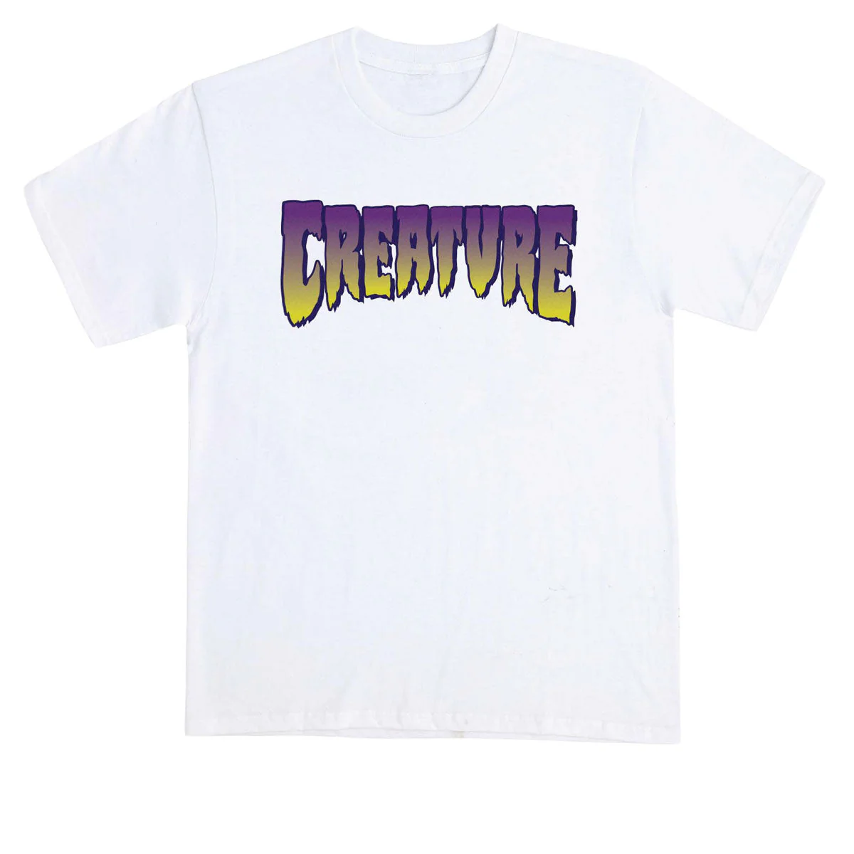 Creature Logo T-Shirt - White/Purple