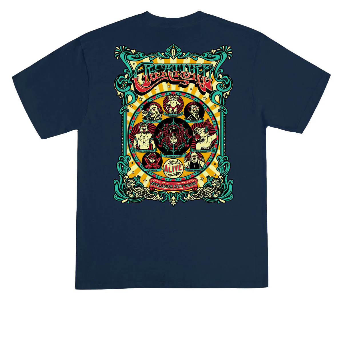 Creature Sideshow T-Shirt - Navy