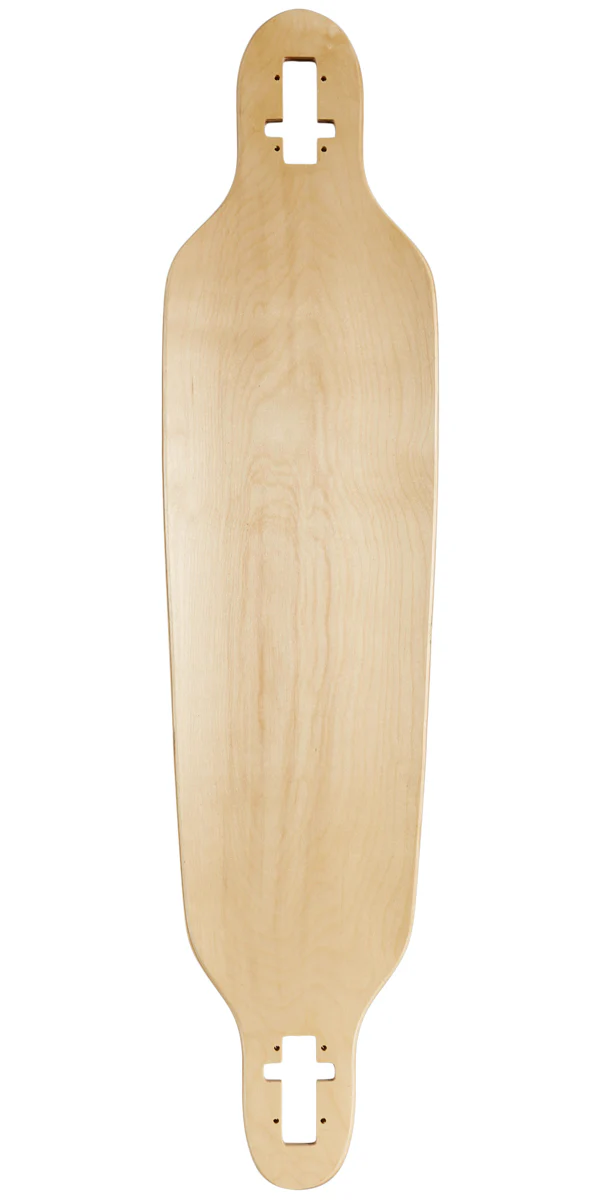 Daddies Logo Drop-Thru Longboard Deck - Orange - Image 2