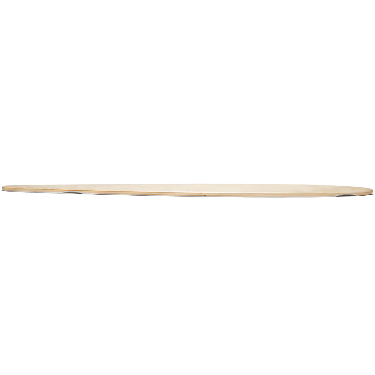 Daddies Logo Pintail Longboard Deck - White - Image 3