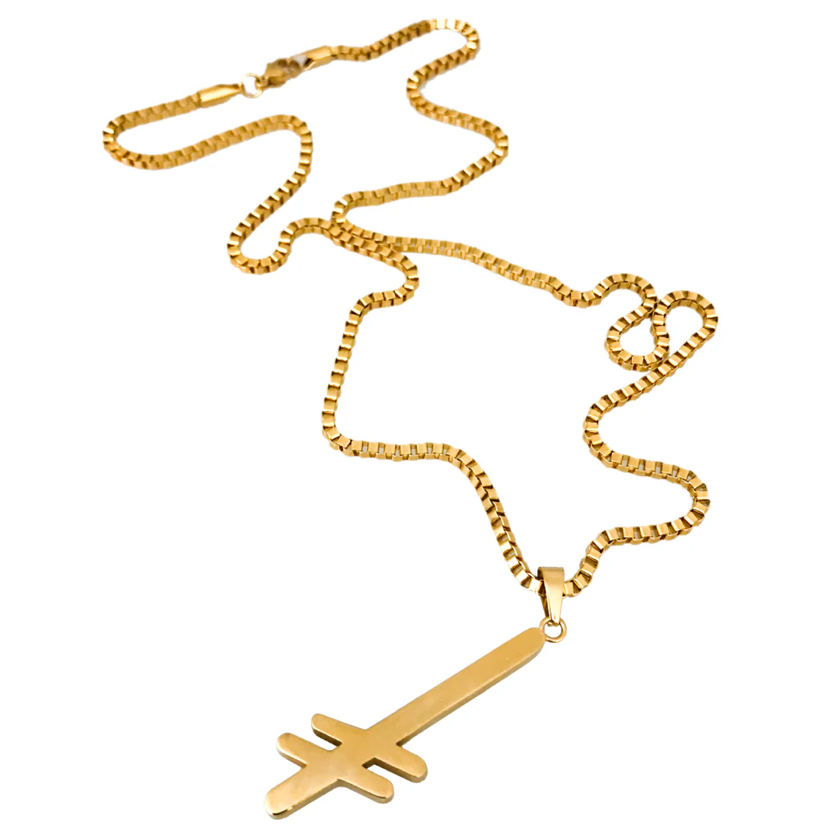 Deathwish Gang Logo Necklace - Gold - Image 2