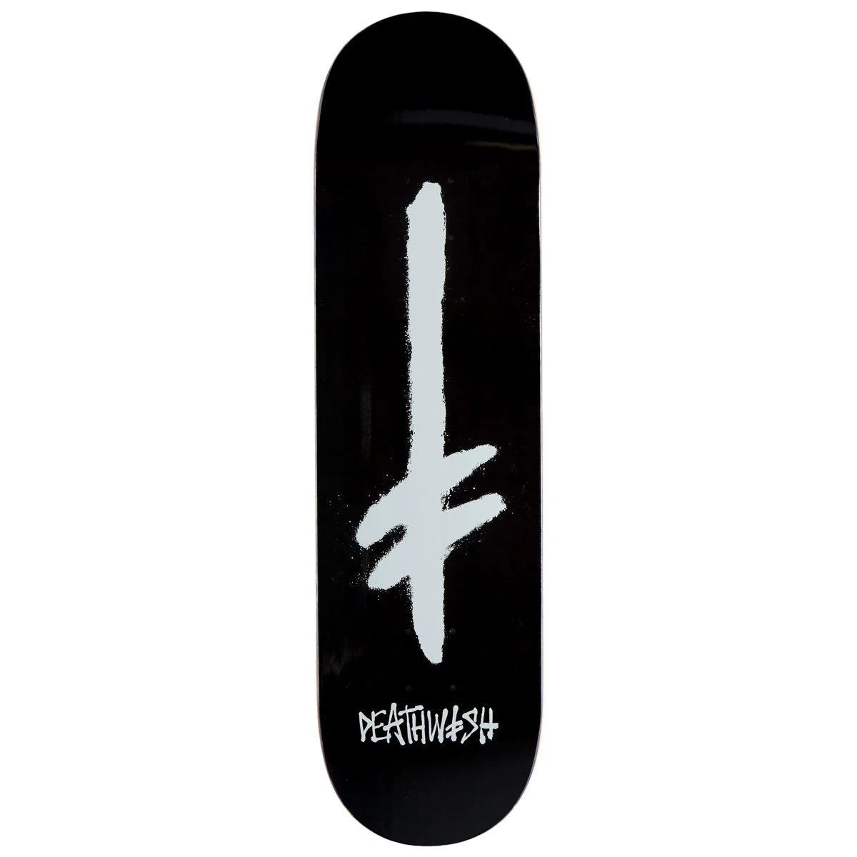 Deathwish Gang Spray Skateboard Deck - Black/White - 8.50"