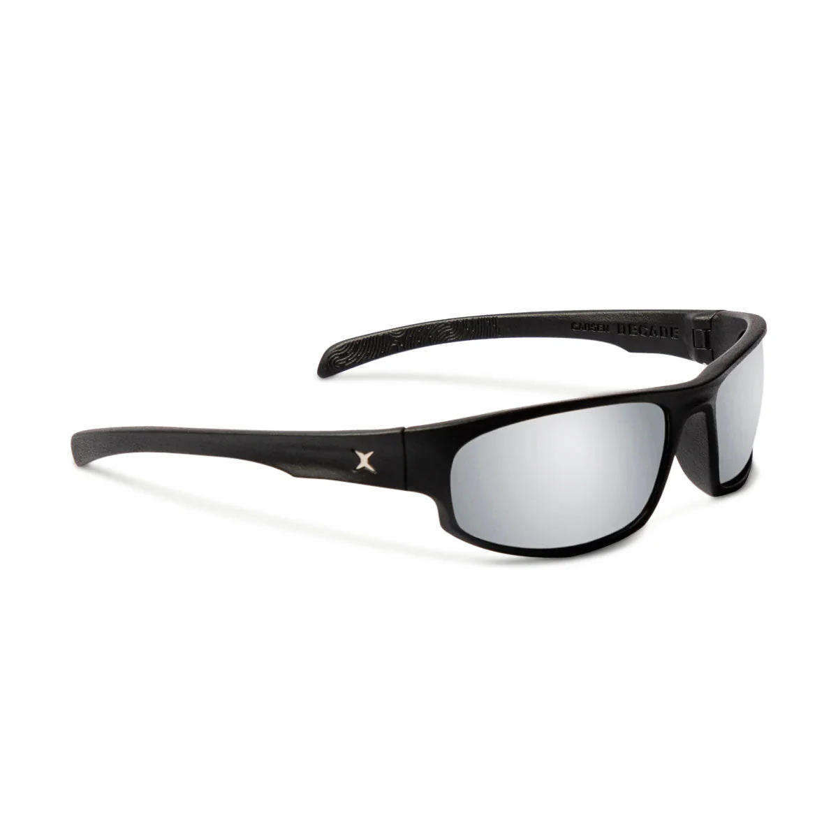 Decade Carsen 00s Sunglasses - Matte Black Nylon/Silver Mirror Polycarbonate
