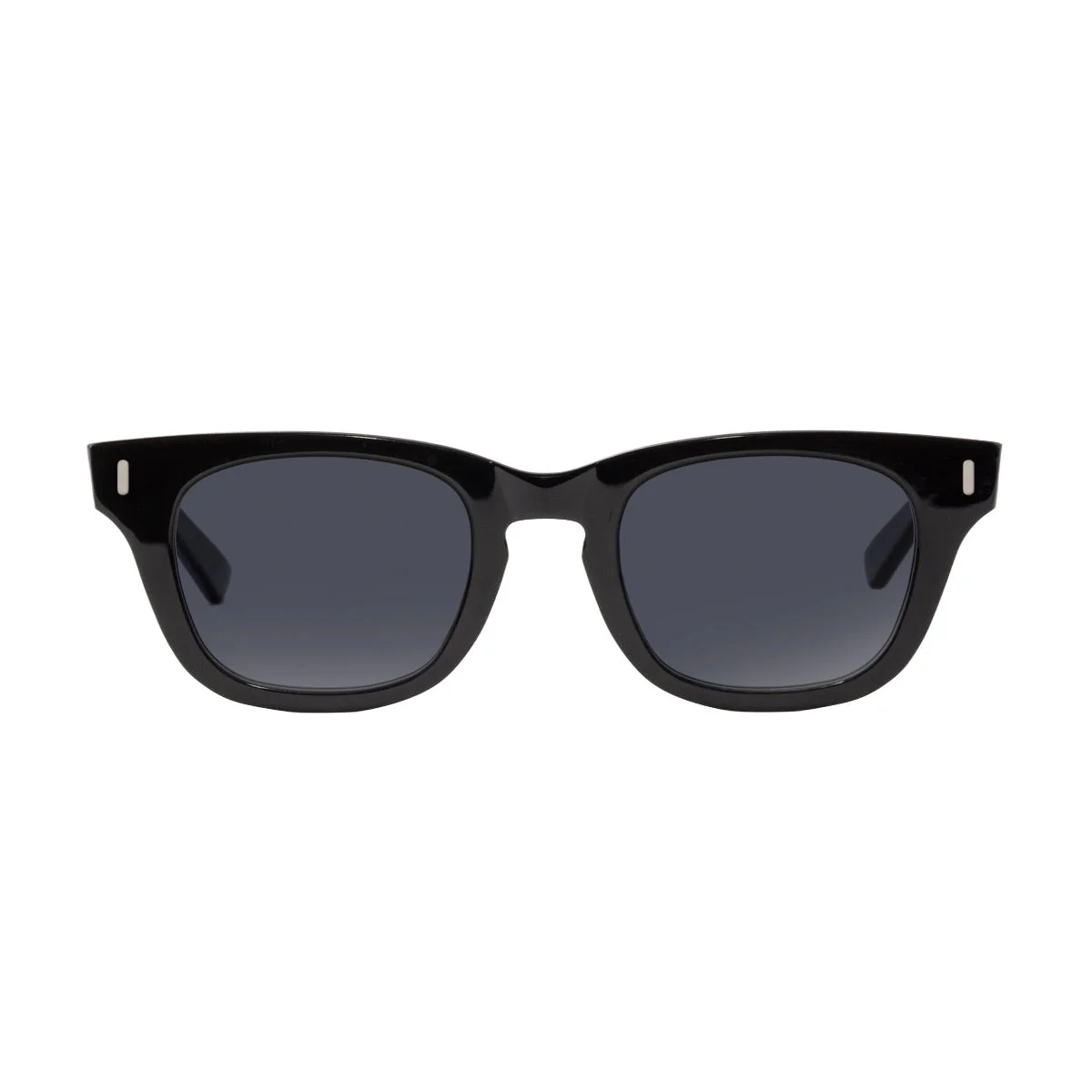 Decade Earl 50s Sunglasses - Gloss Black Acetate/Grey CR39 - Image 2