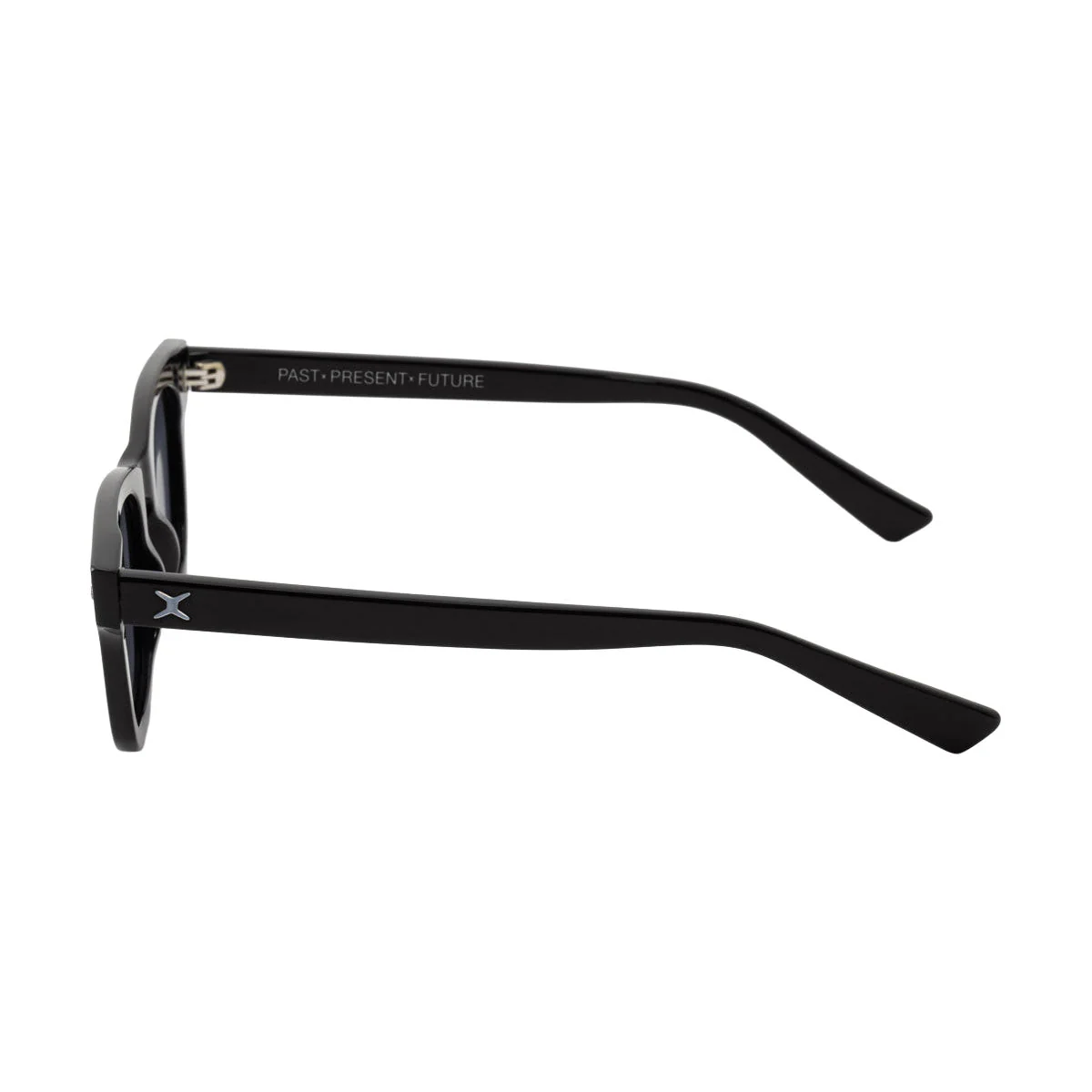 Decade Earl 50s Sunglasses - Gloss Black Acetate/Grey CR39 - Image 3