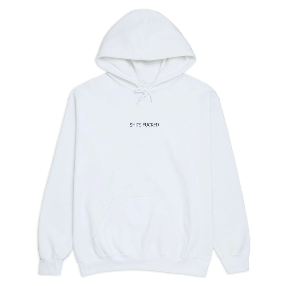Designer Trash Shits Fucked Hoodie - White