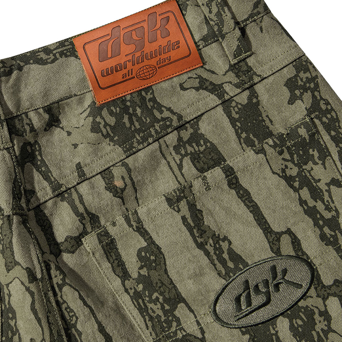 DGK Cortex Canvas Shorts - Bark Camo - Image 3