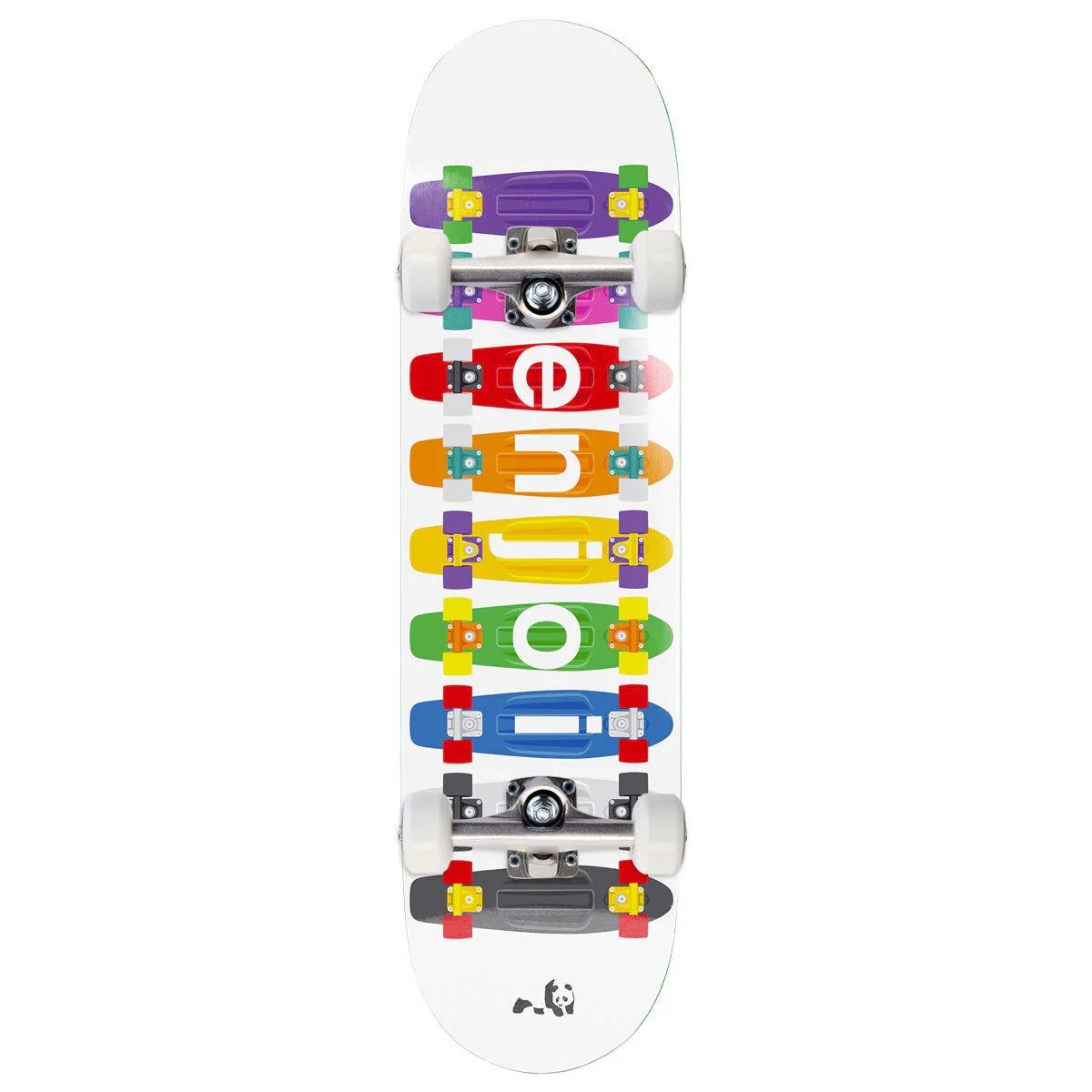 Enjoi Big Box Plastic Spectrum R7 Skateboard Complete - Orange - 8.25"