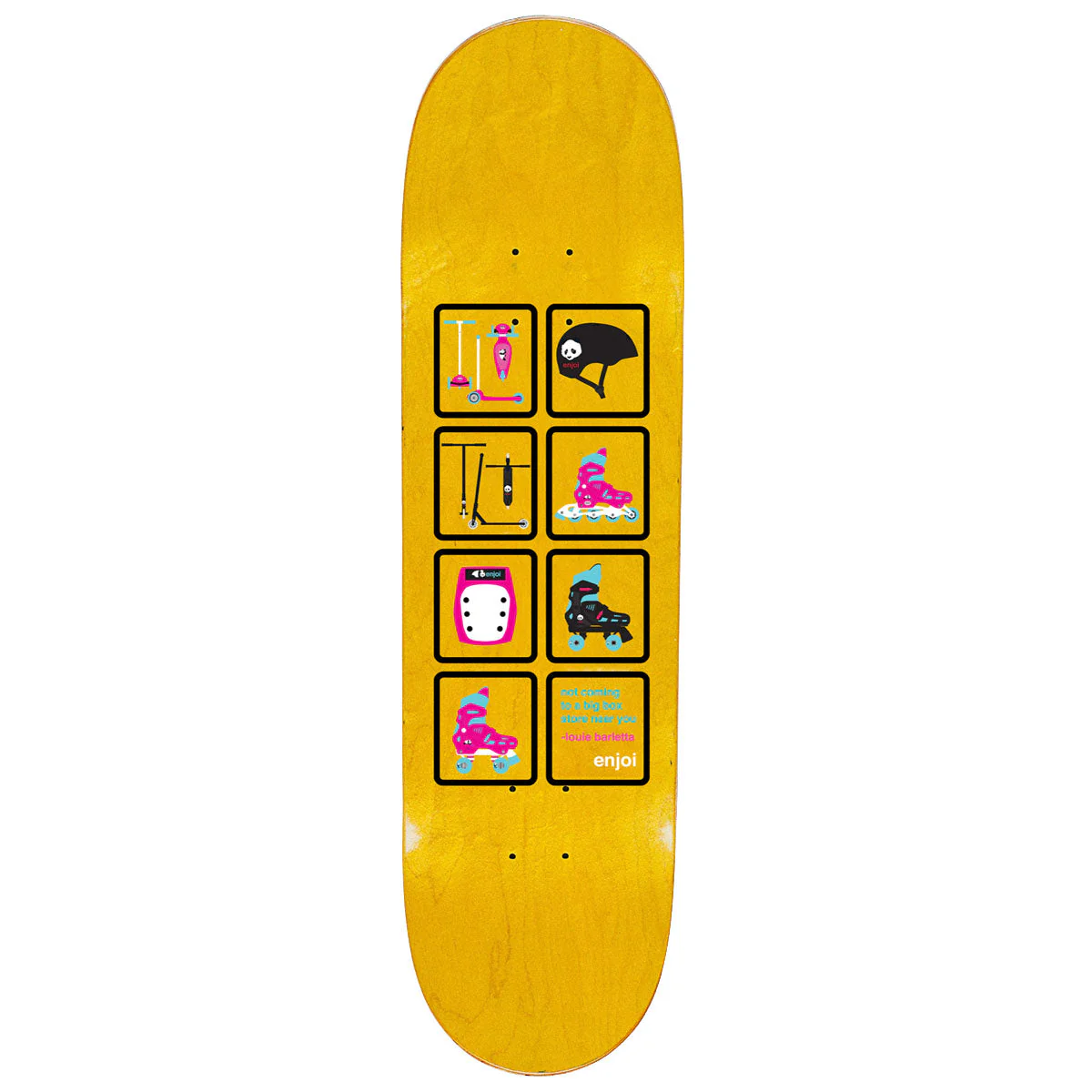 Enjoi Big Box Scooters R7 Skateboard Deck - Blue - 8.00" - Image 2