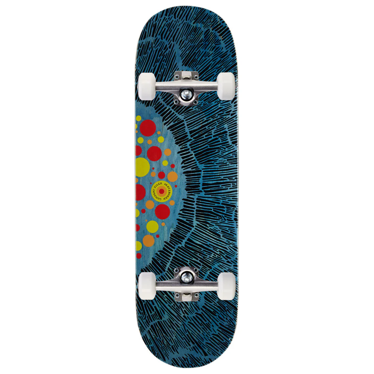 Fixer Ray Custom Popsicle Shape Skateboard Complete - 9.00"