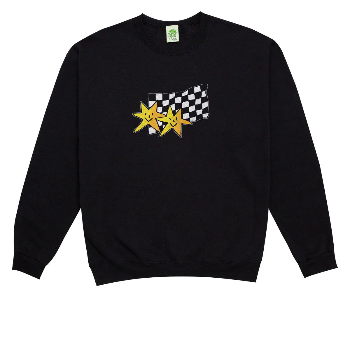 Frog Premium Stars Crewneck Sweatshirt - Black