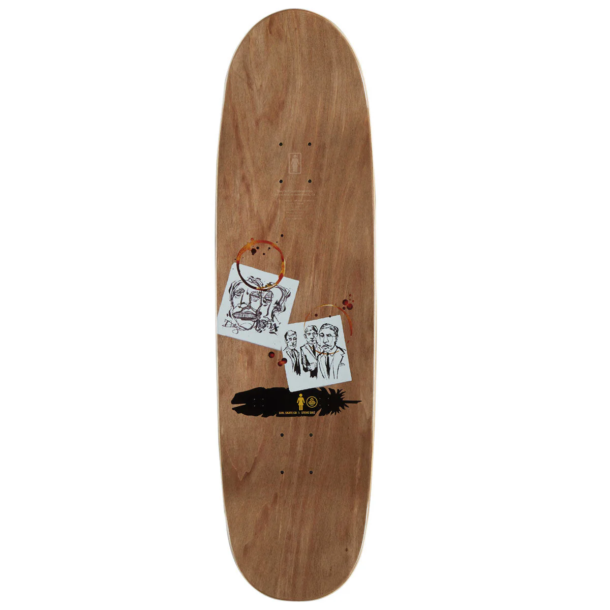 Girl Bannerot Siaz Faces Skateboard Deck - 9.00" - Image 2
