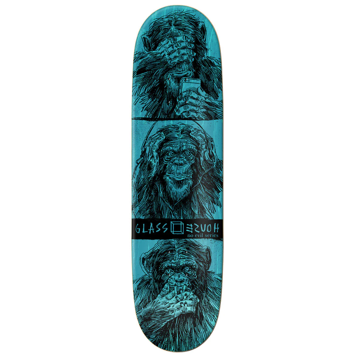 Glass House AJ Lavala Speak No Evil Skateboard Complete - 8.50" - Image 2
