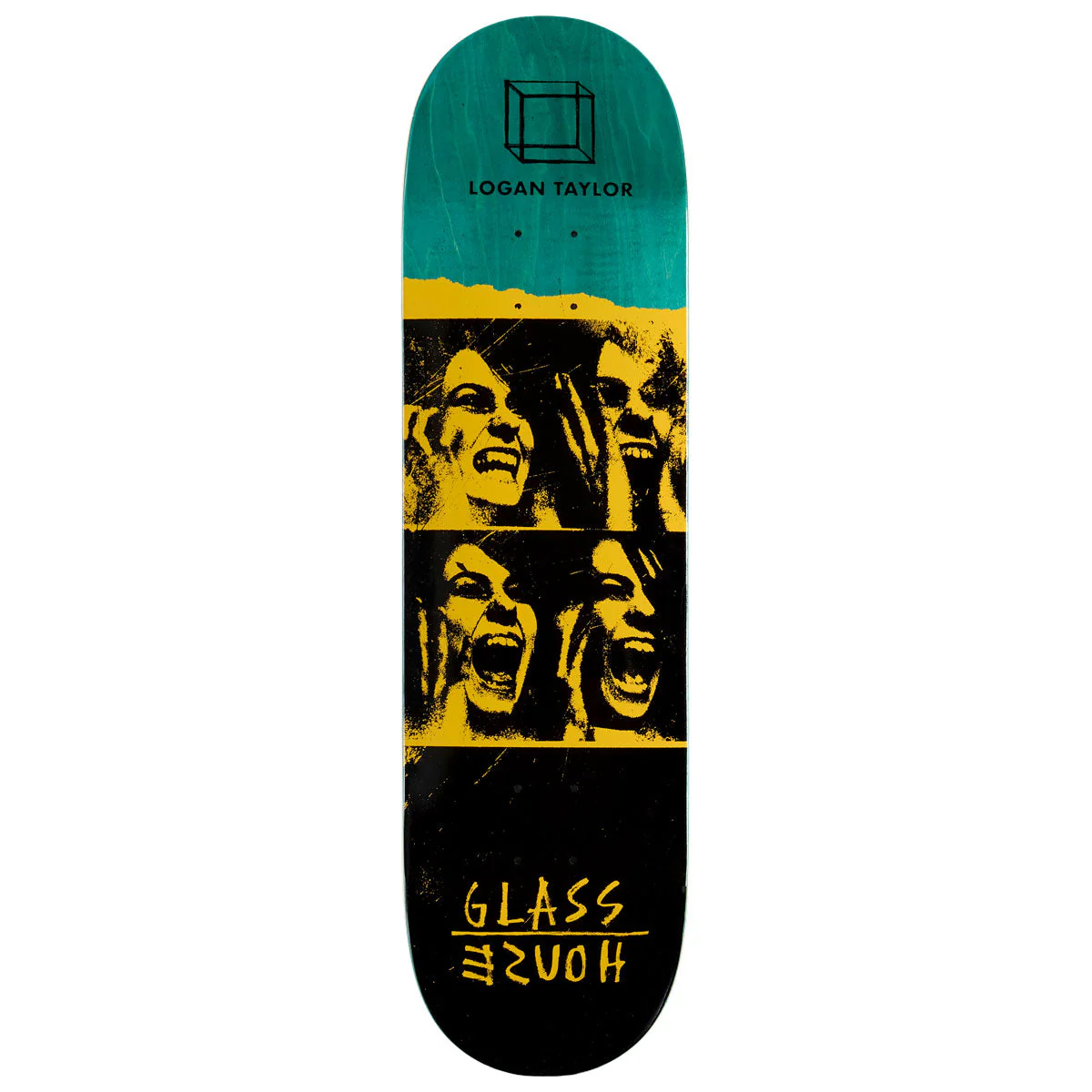 Glass House Taylor Possessed Skateboard Deck - Yellow - 8.375"