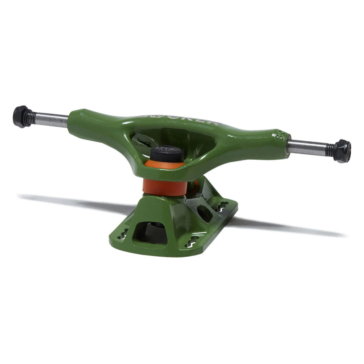 Grind King Locker Skateboard Trucks - Army Green - 8.00" - Image 2
