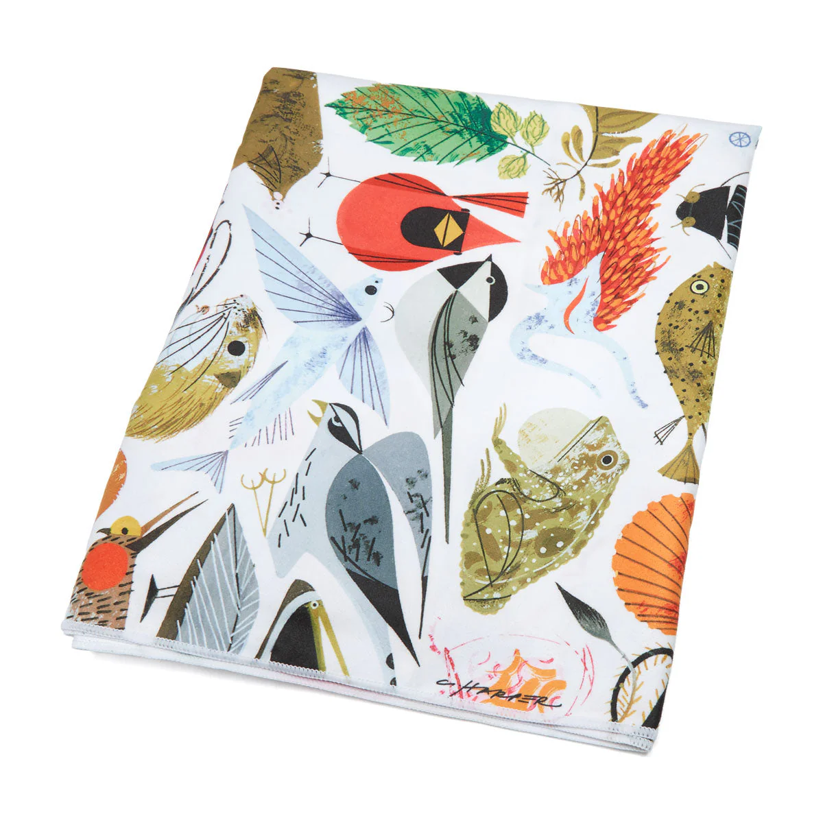 Habitat Charley Harper Tree Of Life Yoga Towel - Multi - Image 2