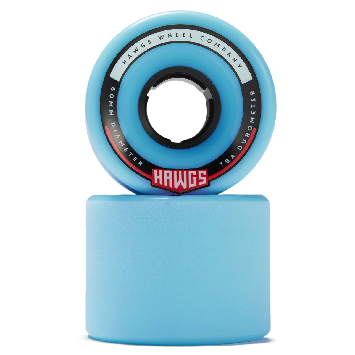 Hawgs Chubby 78a Stone Ground Longboard Wheels - Blue - 60mm - Image 2
