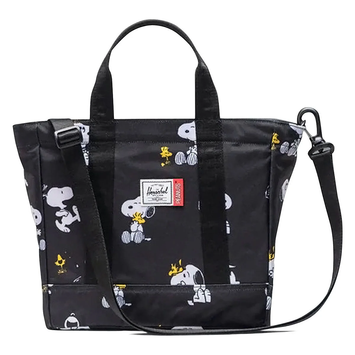 Herschel Supply x Peanuts Heritage Small Tote Bag - Snoopy And Woodstock Black